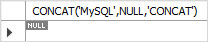 MySQL CONCAT 与 NULL 值
