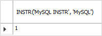 MySQL INSTR 示例