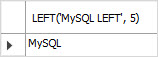 MySQL 左示例