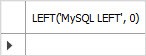 MySQL LEFT 函数返回空字符串